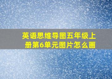 英语思维导图五年级上册第6单元图片怎么画