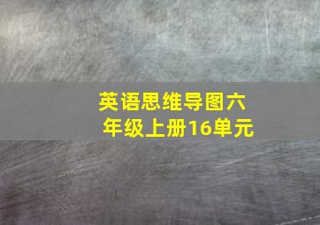 英语思维导图六年级上册16单元