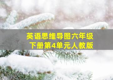 英语思维导图六年级下册第4单元人教版