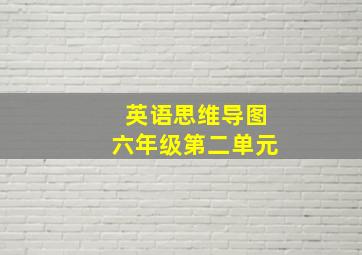 英语思维导图六年级第二单元