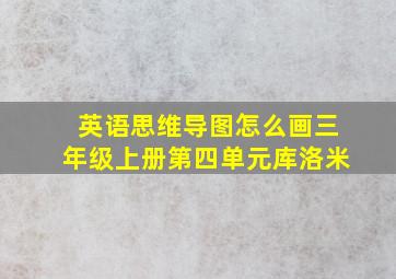 英语思维导图怎么画三年级上册第四单元库洛米