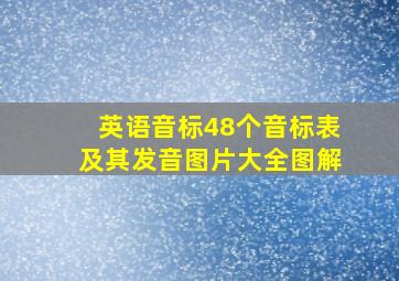 英语音标48个音标表及其发音图片大全图解