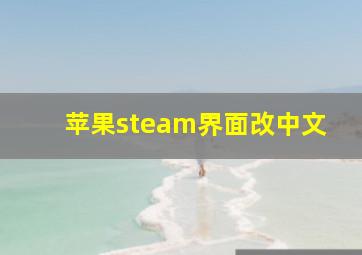 苹果steam界面改中文