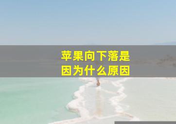 苹果向下落是因为什么原因