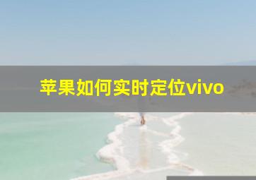 苹果如何实时定位vivo