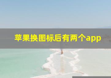 苹果换图标后有两个app