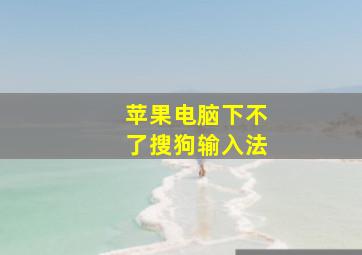 苹果电脑下不了搜狗输入法