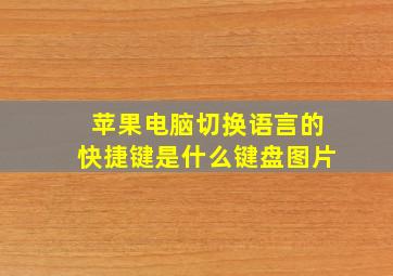 苹果电脑切换语言的快捷键是什么键盘图片