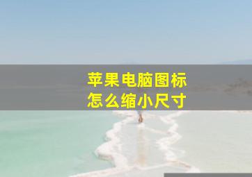 苹果电脑图标怎么缩小尺寸