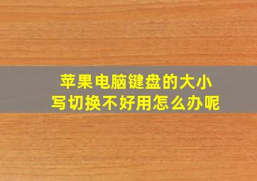 苹果电脑键盘的大小写切换不好用怎么办呢