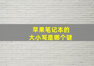 苹果笔记本的大小写是哪个键