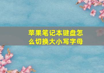 苹果笔记本键盘怎么切换大小写字母