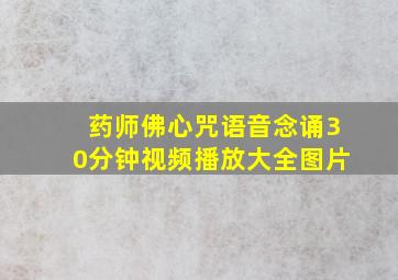 药师佛心咒语音念诵30分钟视频播放大全图片