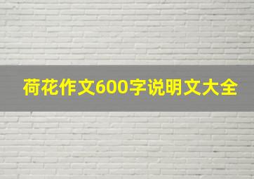 荷花作文600字说明文大全