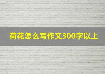 荷花怎么写作文300字以上