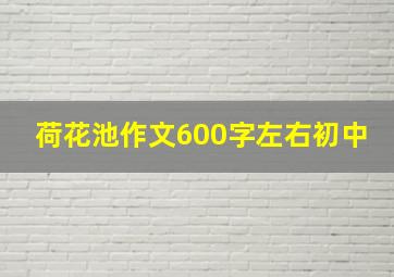 荷花池作文600字左右初中