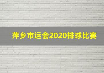 萍乡市运会2020排球比赛