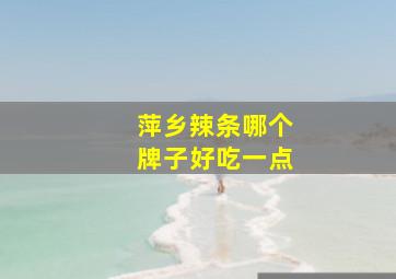 萍乡辣条哪个牌子好吃一点