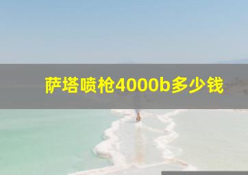 萨塔喷枪4000b多少钱