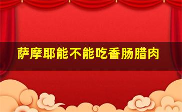 萨摩耶能不能吃香肠腊肉