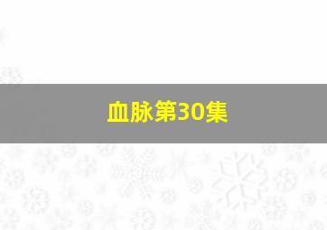 血脉第30集