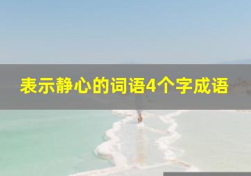 表示静心的词语4个字成语