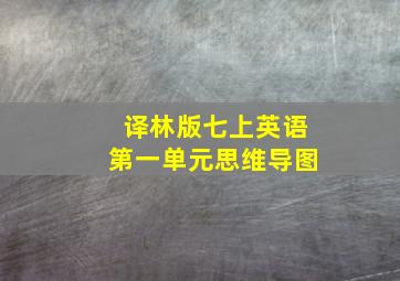 译林版七上英语第一单元思维导图