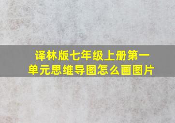 译林版七年级上册第一单元思维导图怎么画图片