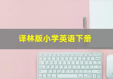 译林版小学英语下册