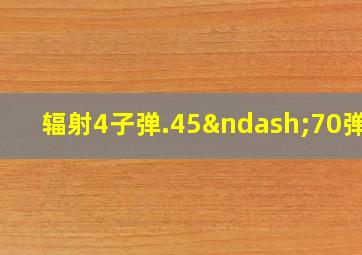 辐射4子弹.45–70弹药