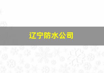 辽宁防水公司