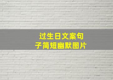 过生日文案句子简短幽默图片