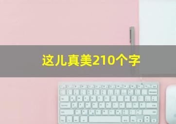 这儿真美210个字