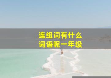 连组词有什么词语呢一年级