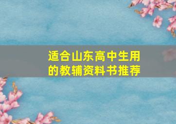 适合山东高中生用的教辅资料书推荐