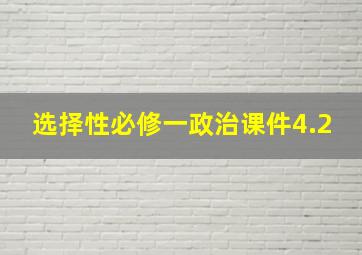 选择性必修一政治课件4.2