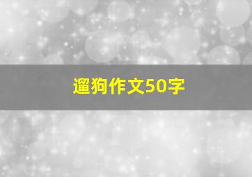 遛狗作文50字