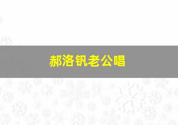 郝洛钒老公唱