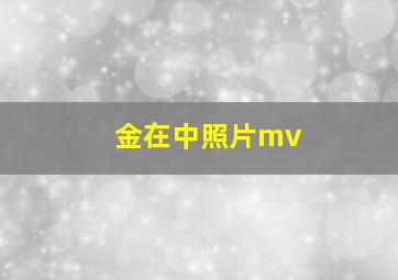 金在中照片mv