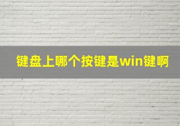 键盘上哪个按键是win键啊