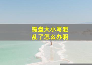 键盘大小写混乱了怎么办啊