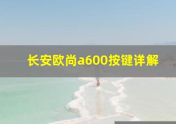 长安欧尚a600按键详解