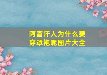 阿富汗人为什么要穿罩袍呢图片大全