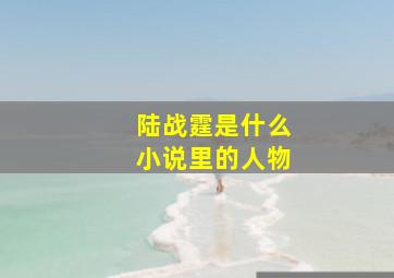 陆战霆是什么小说里的人物