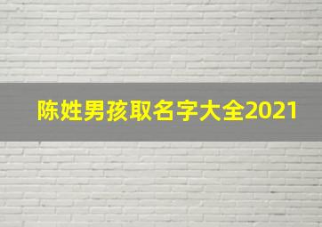 陈姓男孩取名字大全2021