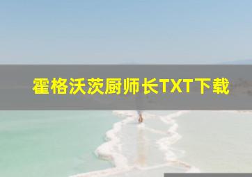 霍格沃茨厨师长TXT下载