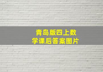 青岛版四上数学课后答案图片