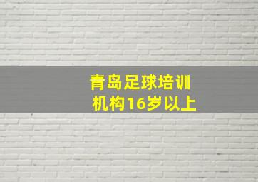 青岛足球培训机构16岁以上