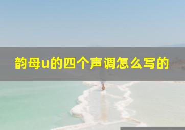 韵母u的四个声调怎么写的