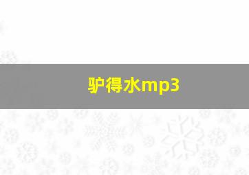 驴得水mp3